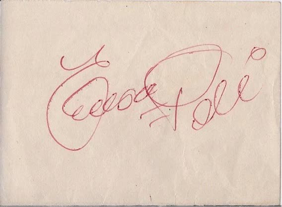 Autografo de Pelé.
