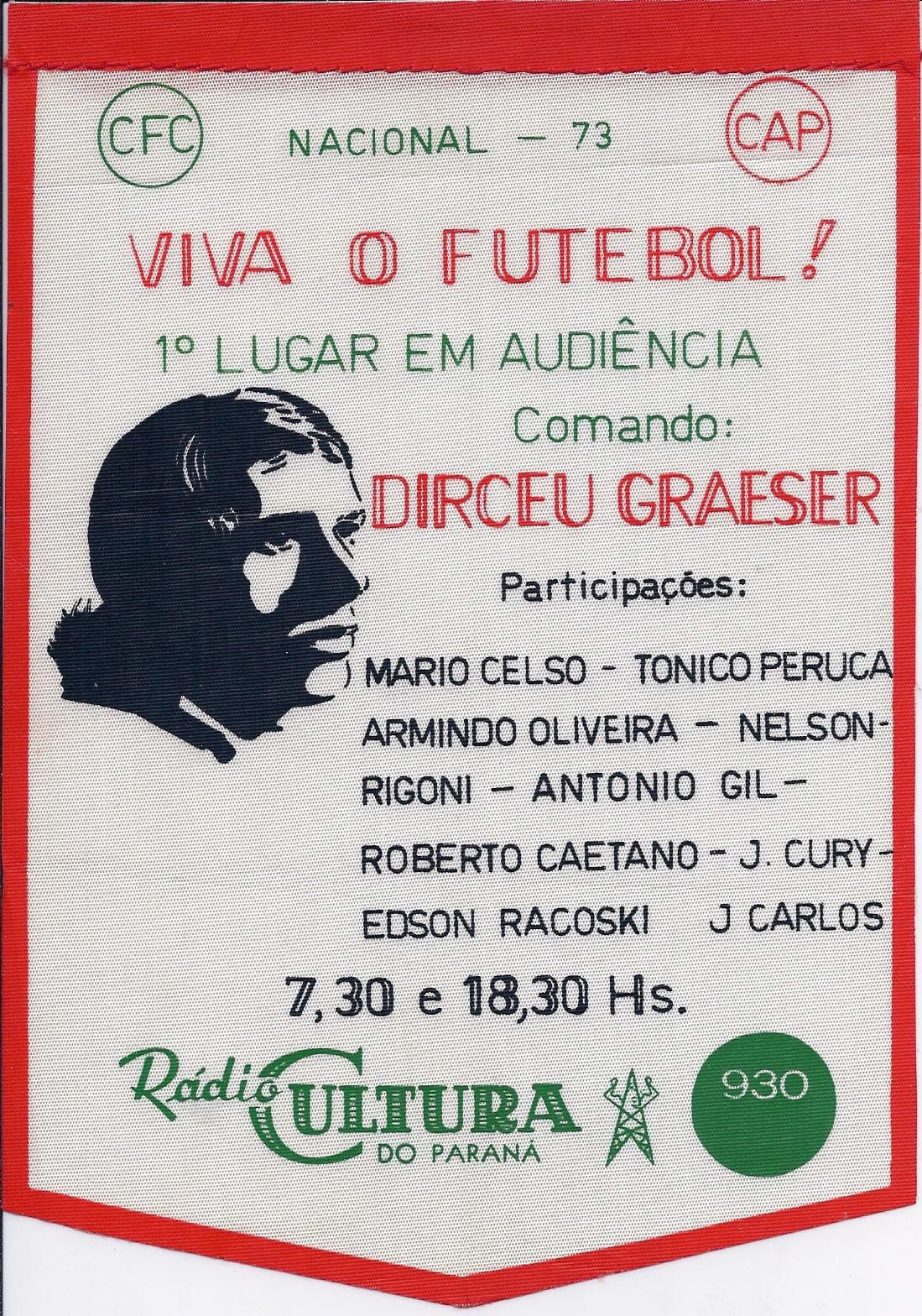 Flamula promocional do "Viva o Futebol'.